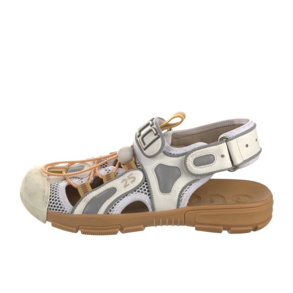 Gucci Rubber And Leather Sandals